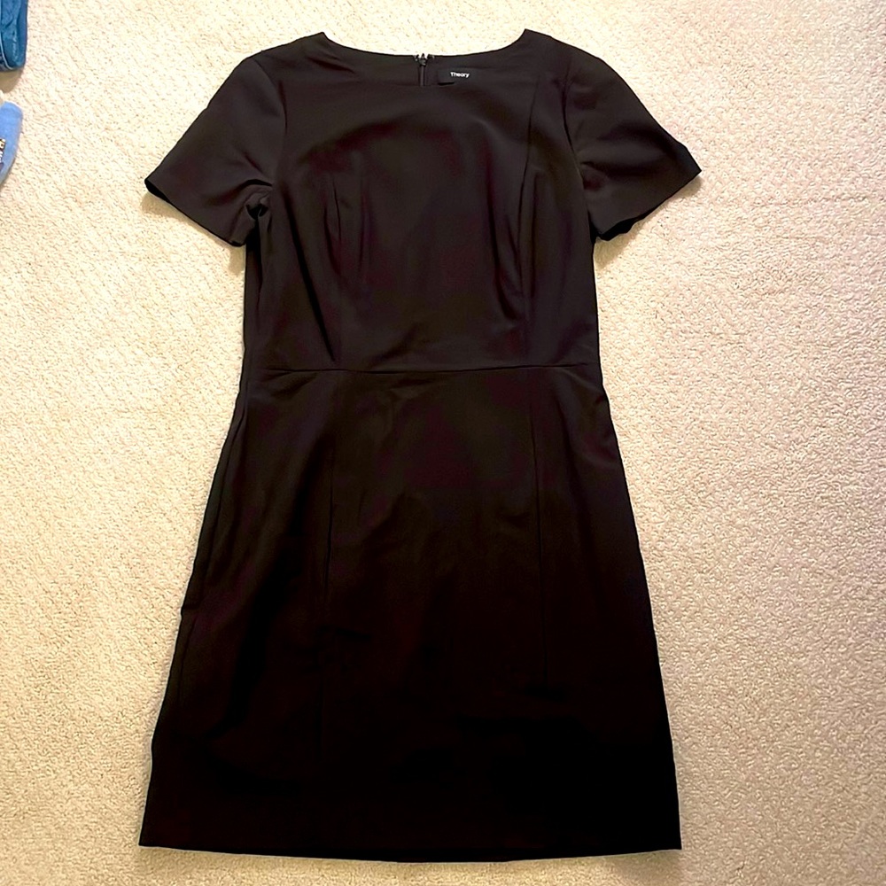 Theory black work dress size 4